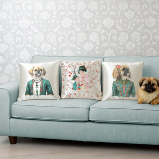Cojín Geishas Pekinés ESTAMPADO - Altermanila
