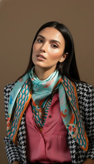 Pañuelo Flamencos 100x100