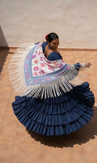 Mantoncillo Manila Azul