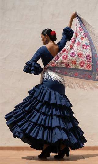 Mantoncillo Manila Azul