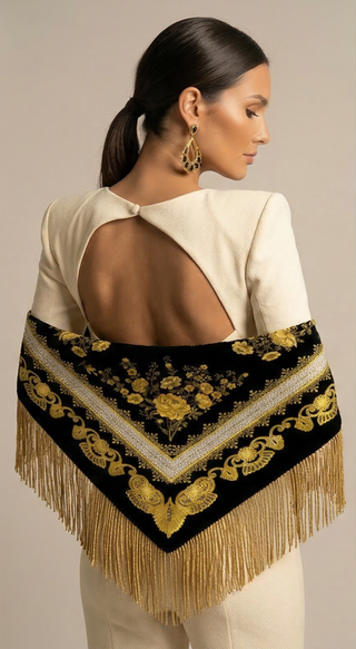 Mantoncillo Toile de Jouy Oro