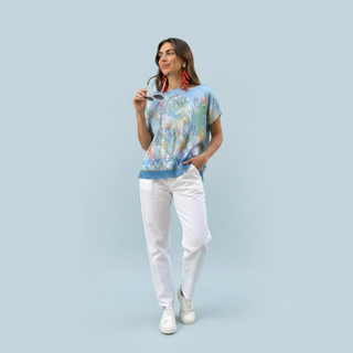 Blusa Seda Fondos Marinos