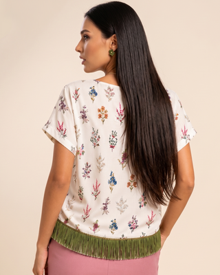 Blusa Seda Herbario