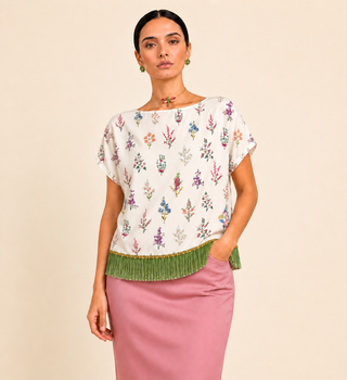Blusa Seda Herbario