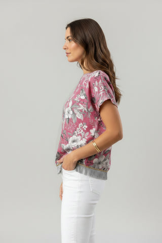 Blusa Seda Petirrojo Fresa
