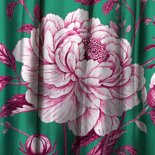 Mantoncillo Toile de Jouy Fucsia & Verde
