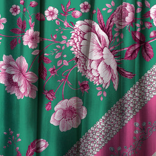 Mantoncillo Toile de Jouy Fucsia & Verde