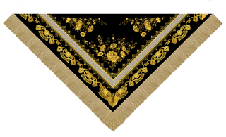 Mantoncillo Toile de Jouy Oro