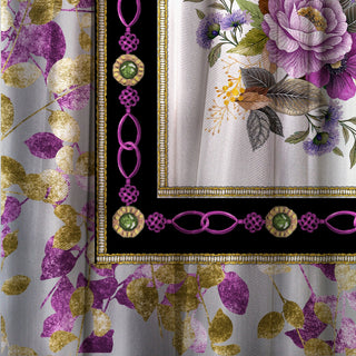 Mantón Anémonas Violeta