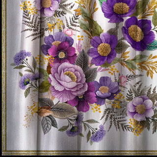 Mantón Anémonas Violeta