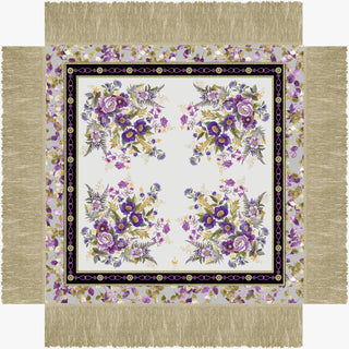 Mantón Anémonas Violeta