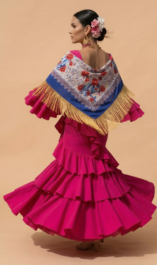 Mantoncillo Rododendros Azul