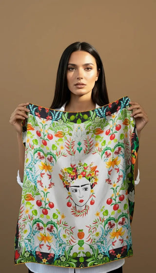 Pañuelo Frida 100x100