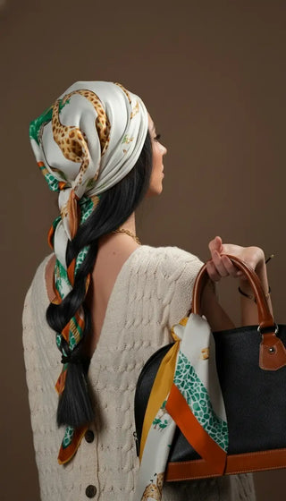 Pañuelo Jirafas 100x100